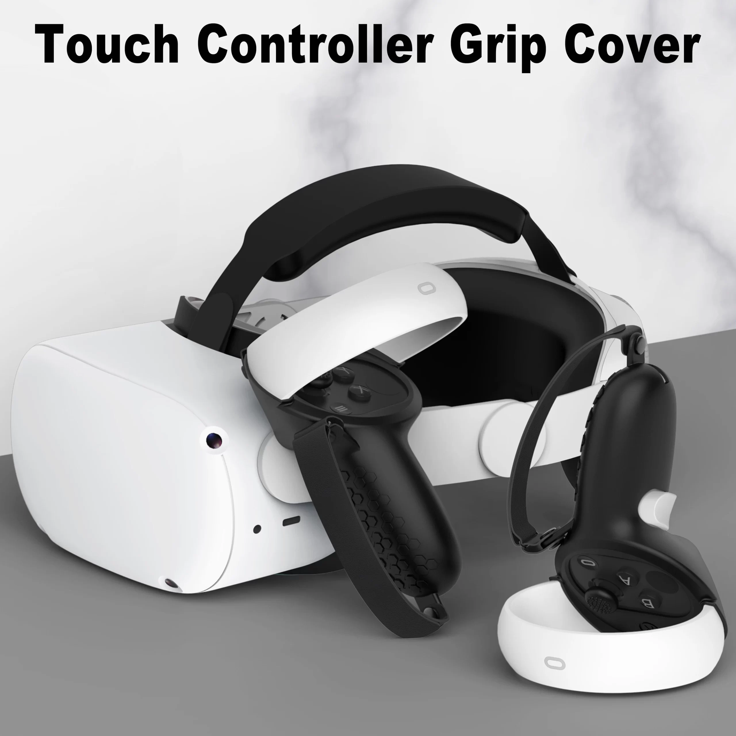 HUNDAI New VR Accessories Protective Cover For Oculus Quest 2 VR Touch Controller Silicone Cover Skin Handle Grip With Knuckle - Image 5