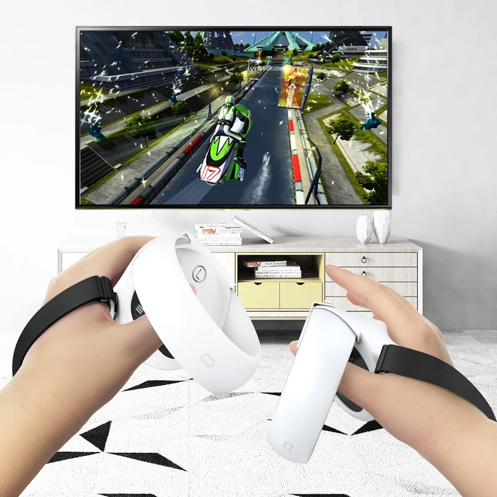 HUNDAI New VR Accessories Protective Cover For Oculus Quest 2 VR Touch Controller Silicone Cover Skin Handle Grip With Knuckle - Image 6