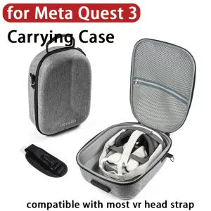 for Meta Quest 3 Carrying Case Portable Carrying Case Compatible with Most Head Strap Storage Bag for Meta Quest 3 Accessories