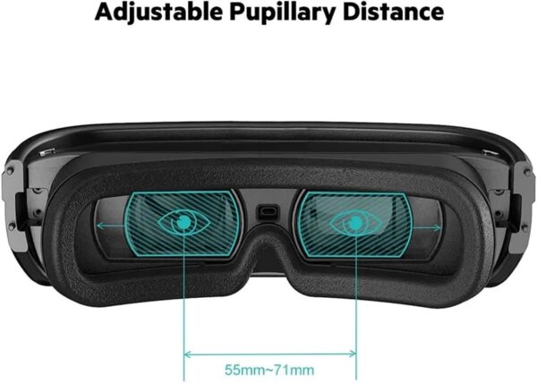 Lightweight & Immersive HMD VR Glasses Headset， Advanced Head Mounted Display， 1023&quote; Virtual Reality， Native 3D Glass - Image 4