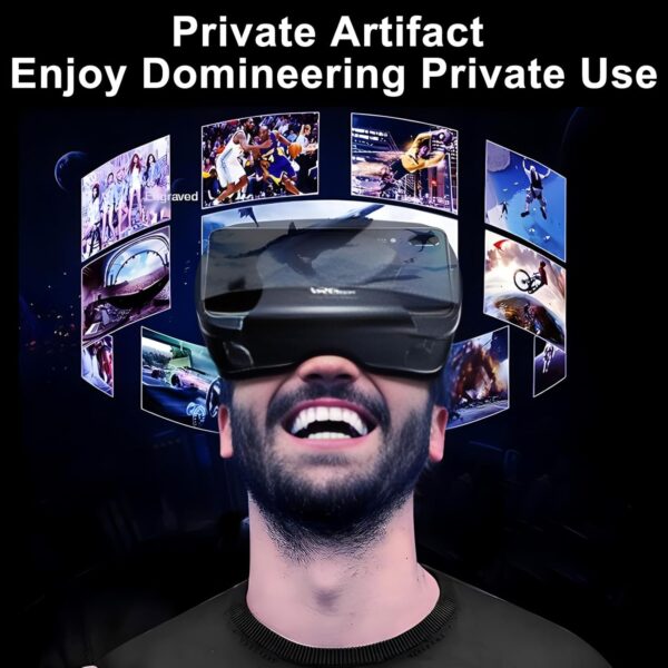 3D VR Headset, 3D VR Glasses Virtual Reality Headset for iPhone or Android Compatible 5.0” to 7.0”, Virtual Reality 3D Glasses Headset Helmets with Controller, for Mobile Games & Movies - Image 3