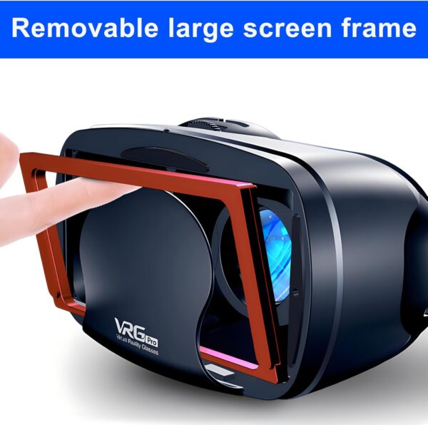 3D VR Headset, 3D VR Glasses Virtual Reality Headset for iPhone or Android Compatible 5.0” to 7.0”, Virtual Reality 3D Glasses Headset Helmets with Controller, for Mobile Games & Movies - Image 5