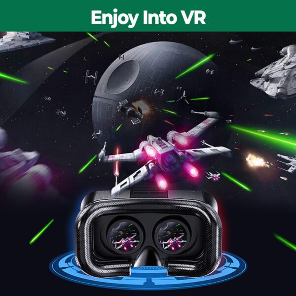 VR Headsets for Phones, Virtual Reality Goggles Set vr Headset for Kids and Adults for VR Game Video Movies Education, Compatible with iPhone 16/15/14/13/12 Samsung Android 4.5-6.7&quote; - Image 7