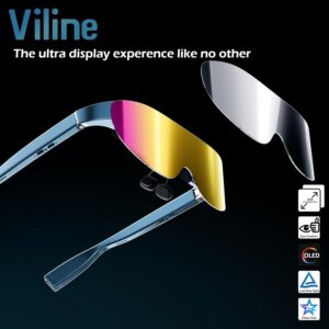 ar-xr-glasses-viline-smart-glasses-for-gaming-headset-video-display-glasses-myopia-adjustment-1800-brightness-sunglassesfhd-adapted-for-pc-android-ios-ps5-xbox-steamdeck-consoles