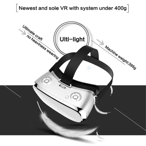 VR All In One Glasses Virtual Reality Glasses V3H 2K Display S900 Quad Core 1.7GHz 5.5 inch IPS 3GB 16GB Wifi 3D IMAX VR Glasses - Image 5