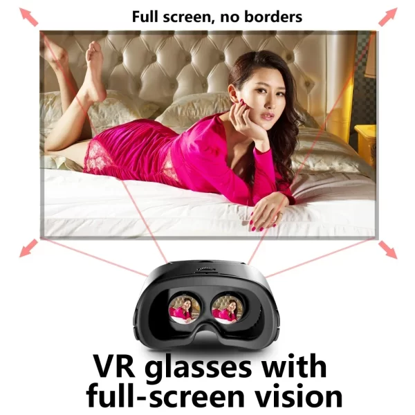 VR Headset Wide-angle Smart Virtual Reality 3D VR Headset for Smart Phone Video Game Binoculars Virtual Reality - Image 6