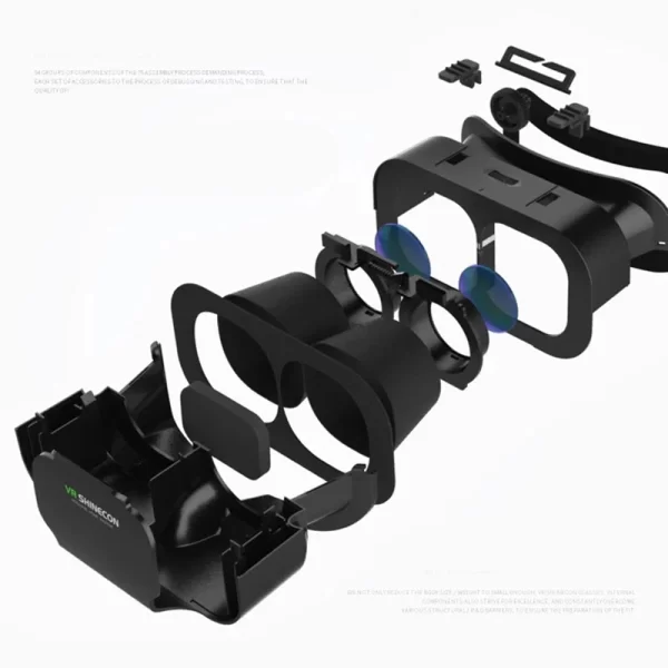 Shinecon 3D VR Glasses Virtual Reality Viar Goggles Headset Devices Smart Helmet Lenses For Cell Phone Mobile Smartphones Viewer - Image 6