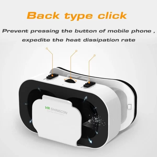 Shinecon 3D VR Glasses Virtual Reality Viar Goggles Headset Devices Smart Helmet Lenses For Cell Phone Mobile Smartphones Viewer - Image 2