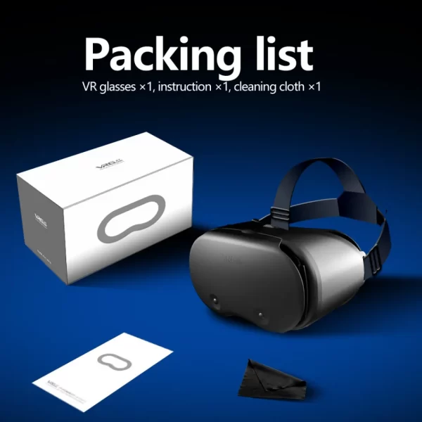 VRG Pro X7 3D Helmet Virtual Reality VR Glasses Smartphone Lense With Controller Headphone For 5 To 7 Inches Blue Light Glasses - Image 6
