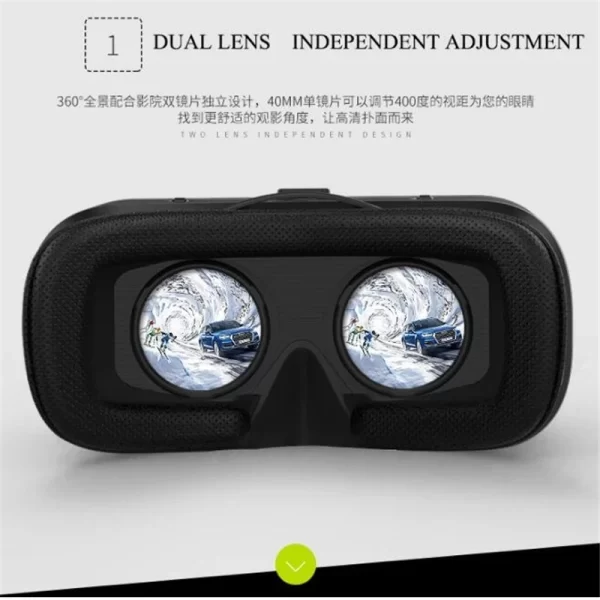 Shinecon VR Glasses 3D Virtual Reality Headset Devices Viar Helmet Goggle Lenses Smart For Phone Cell Smartphone Game Mobile Set - Image 3