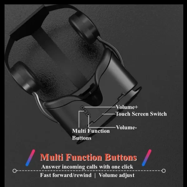 Original J60 4K Wireless Virtual Reality VR Glasses Stereo 3D Videos Google Cardboard Box Headset Helmet for Smartphone Max 6.7" - Image 3
