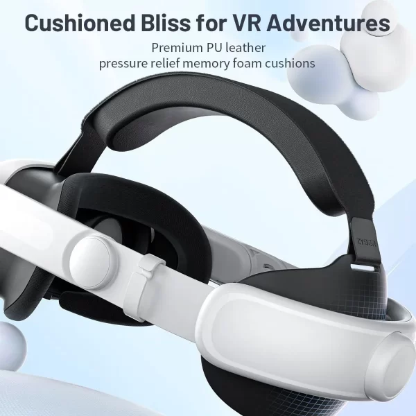 Replaceable Elite Strap for Meta Quest 3S VR Headset Improve Comfort Adjustable Head Strap for Meta Quest 3 Accessories Helmet - Image 3