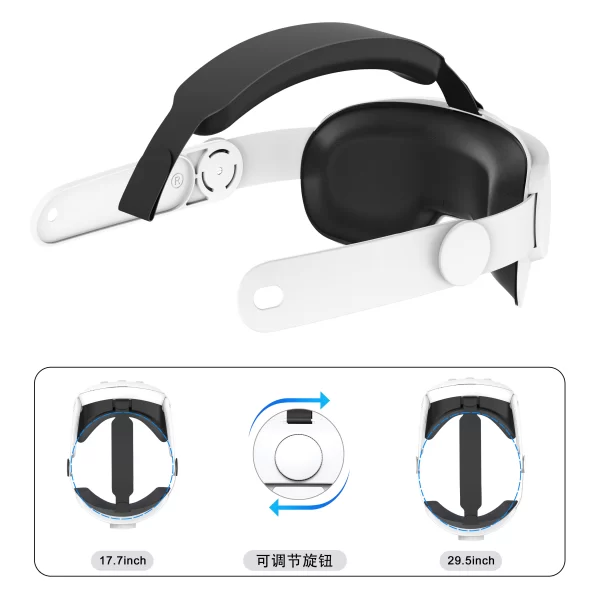 Replaceable Head Strap for Meta Quest 3 VR Headset Improve Comfort Adjustable Head Strap for Meta Oculus Quest 3 Accessories - Image 3
