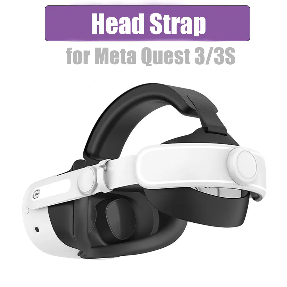 Replaceable Elite Strap for Meta Quest 3S VR Headset Improve Comfort Adjustable Head Strap for Meta Quest 3 Accessories Helmet