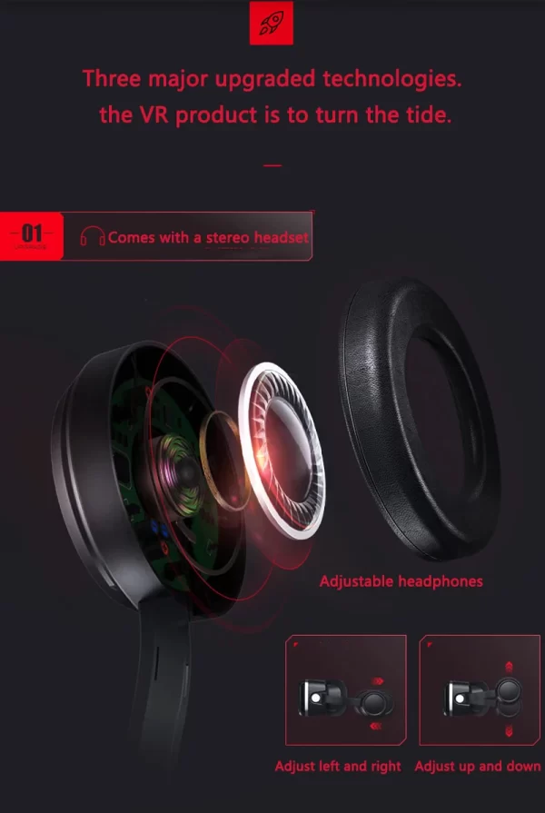 Shinecon Viar 3D Virtual Reality VR Glasses Headset Devices Helmet Lenses Goggles Smart For Smartphones Phone Cell Mobile Games - Image 2