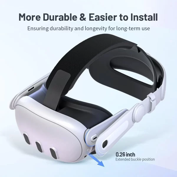 Replaceable Elite Strap for Meta Quest 3S VR Headset Improve Comfort Adjustable Head Strap for Meta Quest 3 Accessories Helmet - Image 2